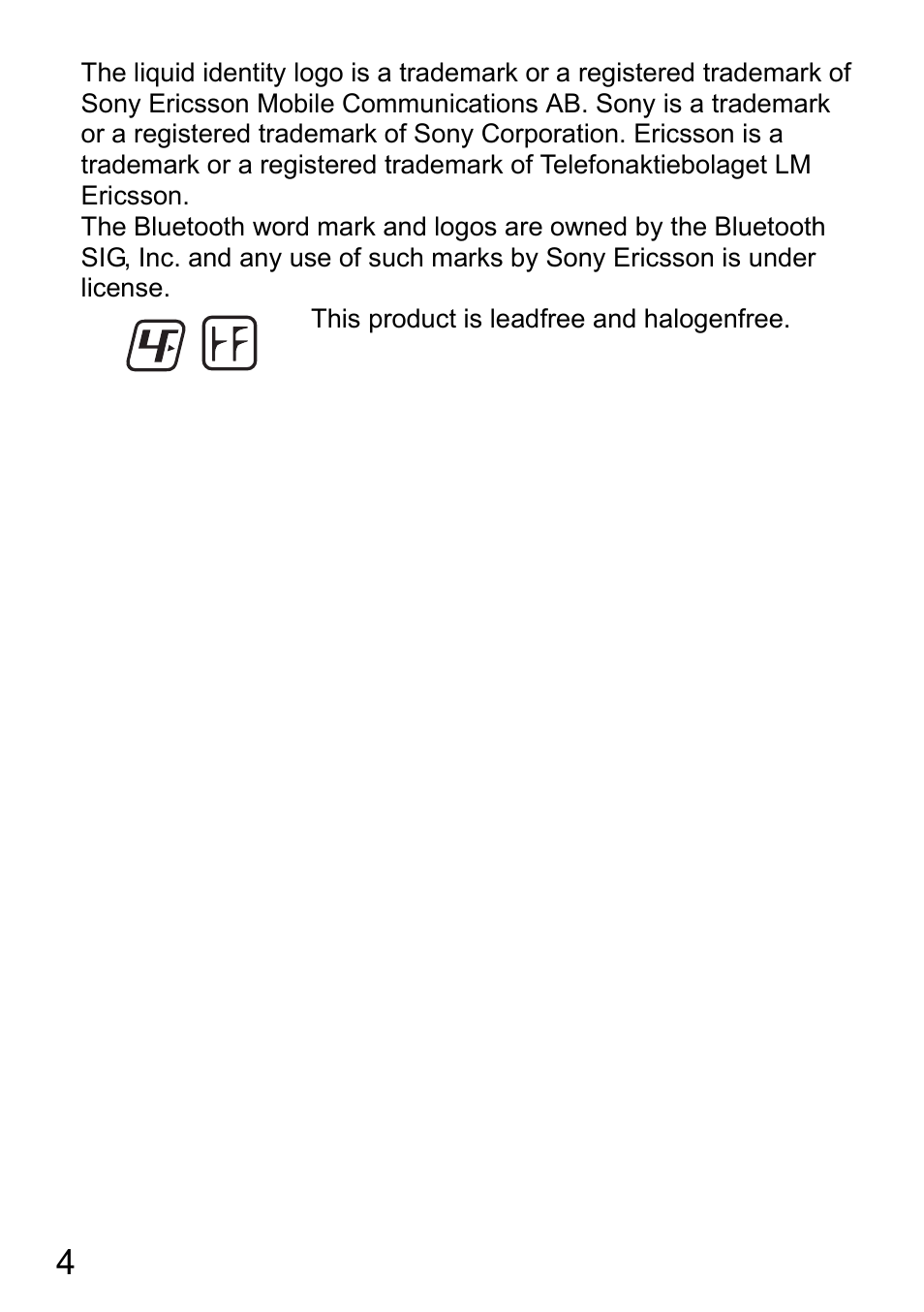 Sony Ericsson HBH-DS980 User Manual | Page 4 / 80