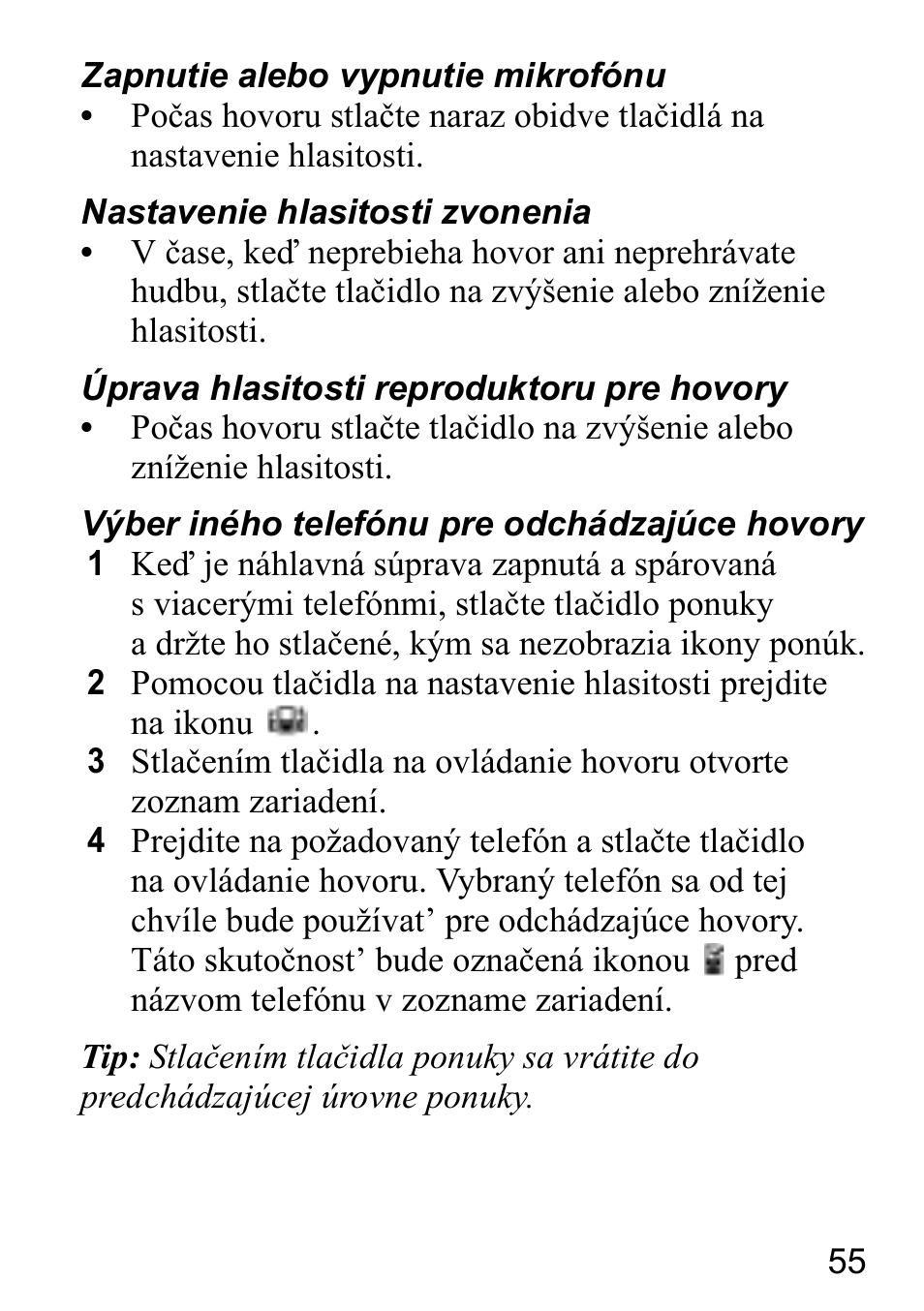 Sony Ericsson HBH-DS980 User Manual | Page 55 / 80