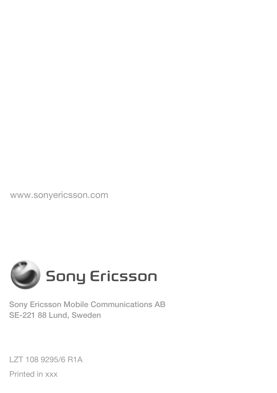 Sony Ericsson HBH-DS980 User Manual | Page 80 / 80