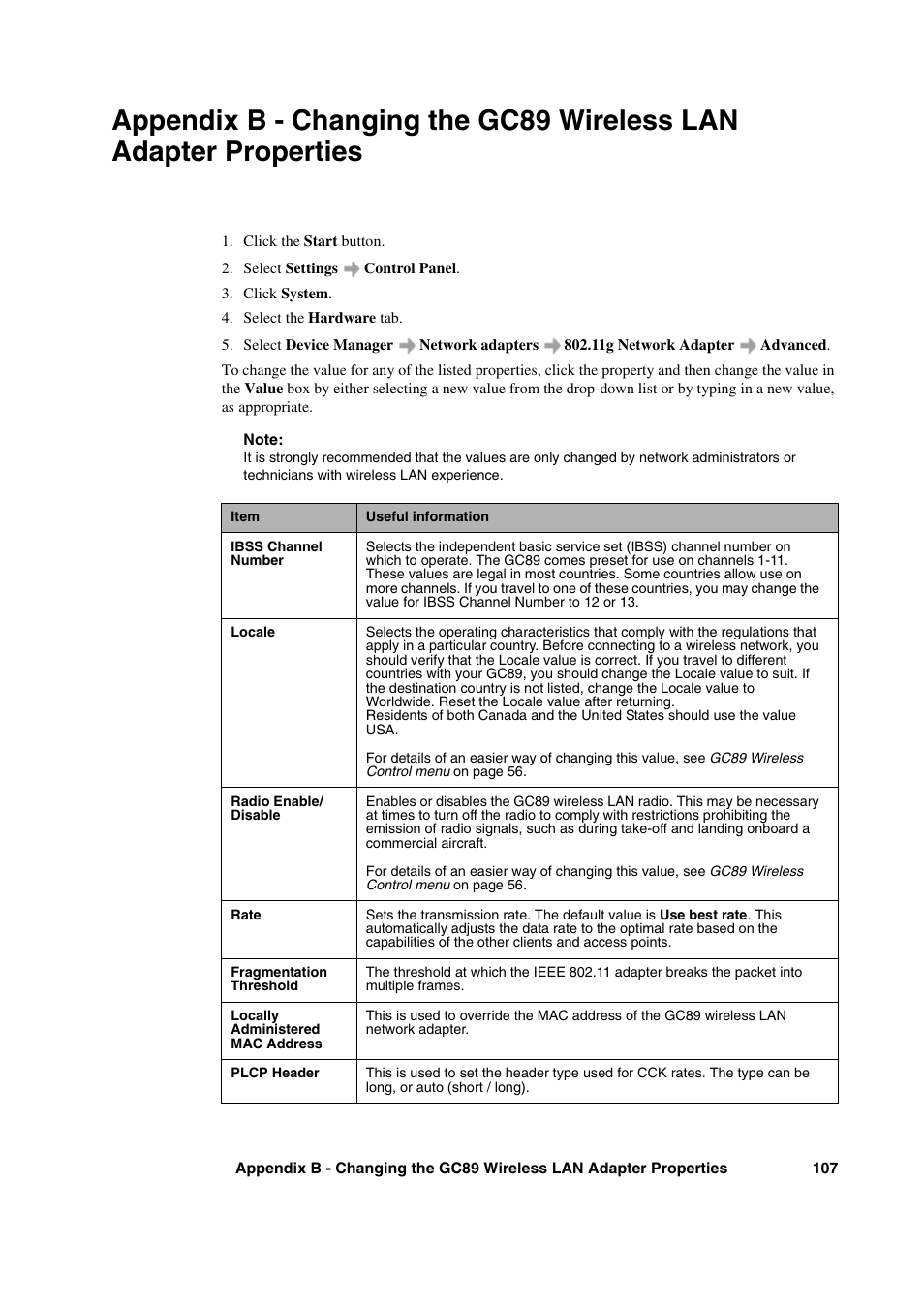 Sony Ericsson GC89 User Manual | Page 107 / 113