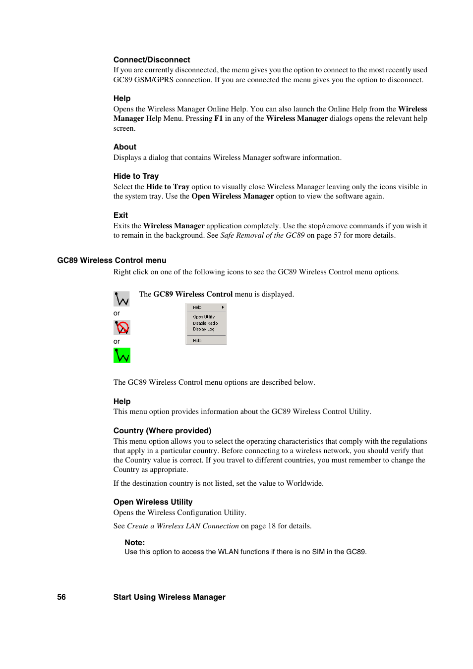 Sony Ericsson GC89 User Manual | Page 56 / 113