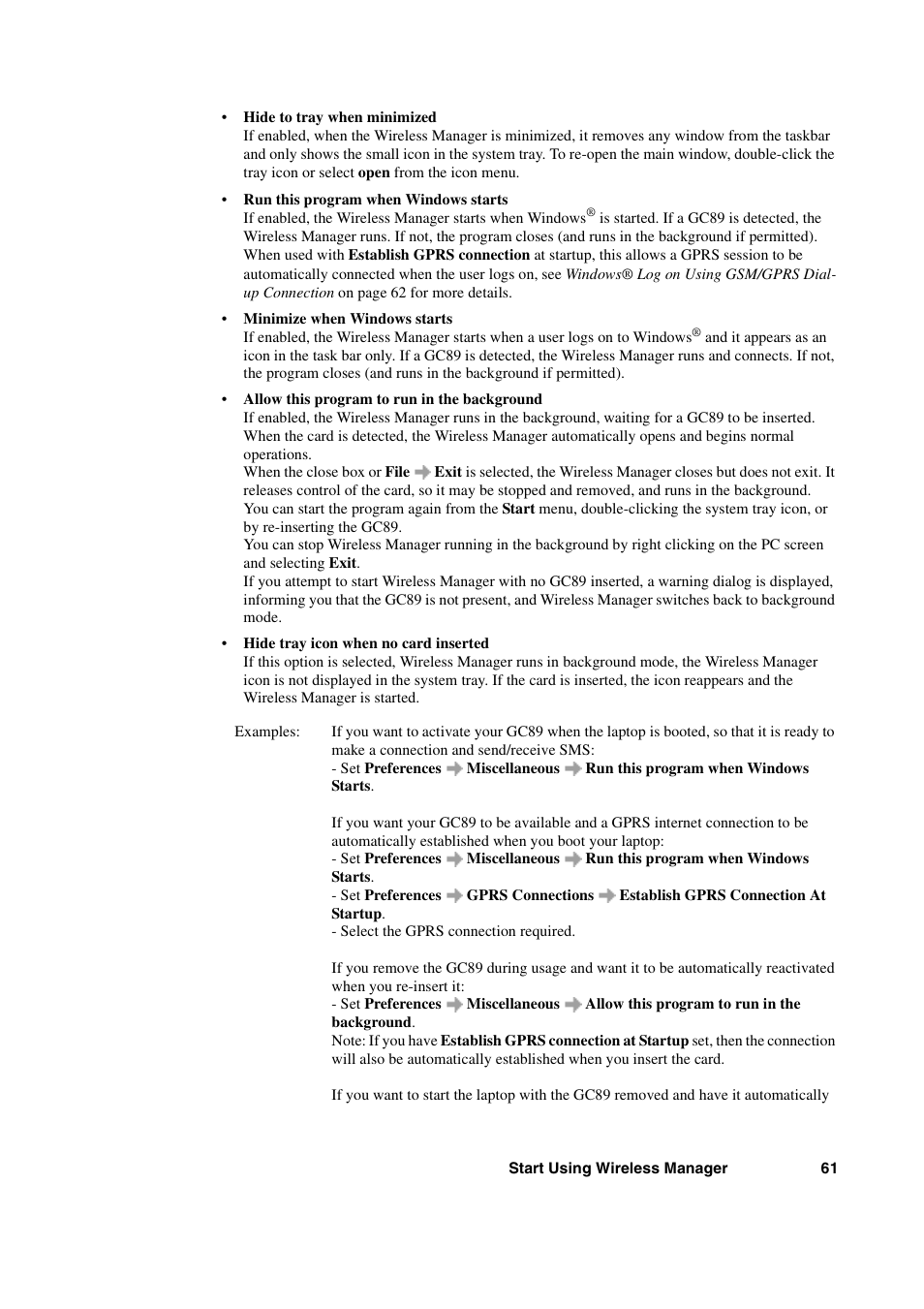 Sony Ericsson GC89 User Manual | Page 61 / 113