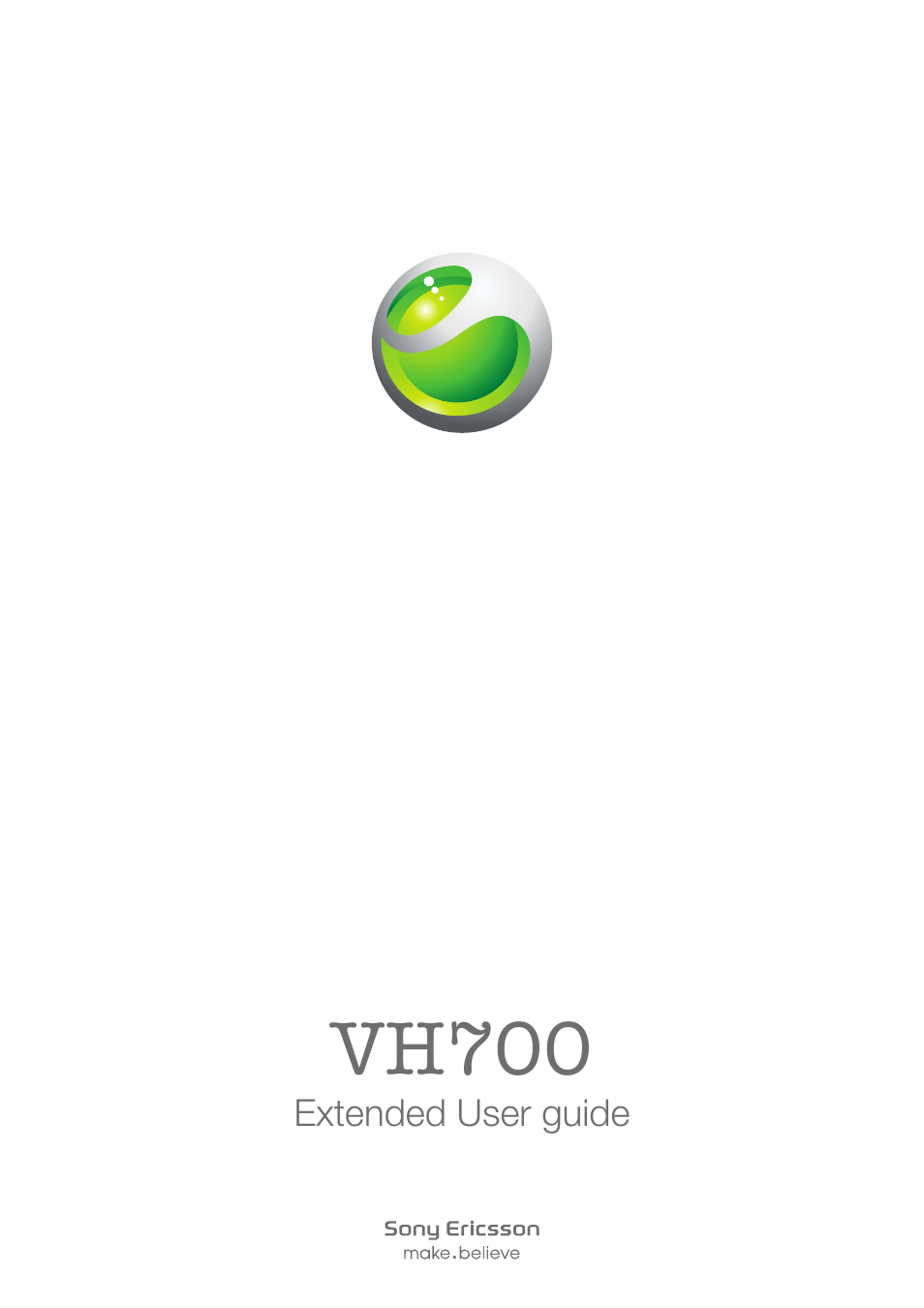 Sony Ericsson VH700 User Manual | 17 pages