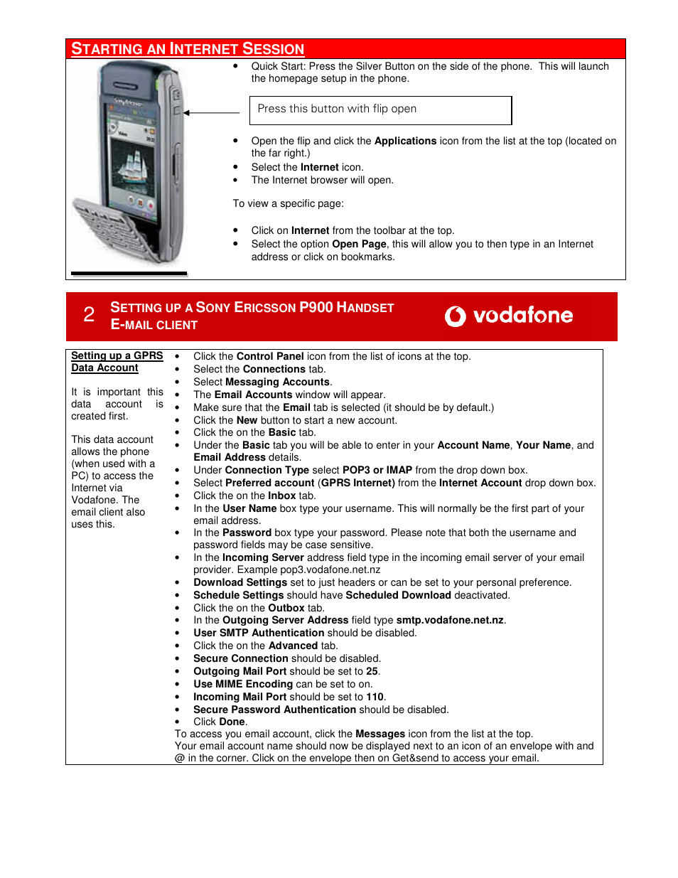 P900 | Sony Ericsson P900 User Manual | Page 3 / 4