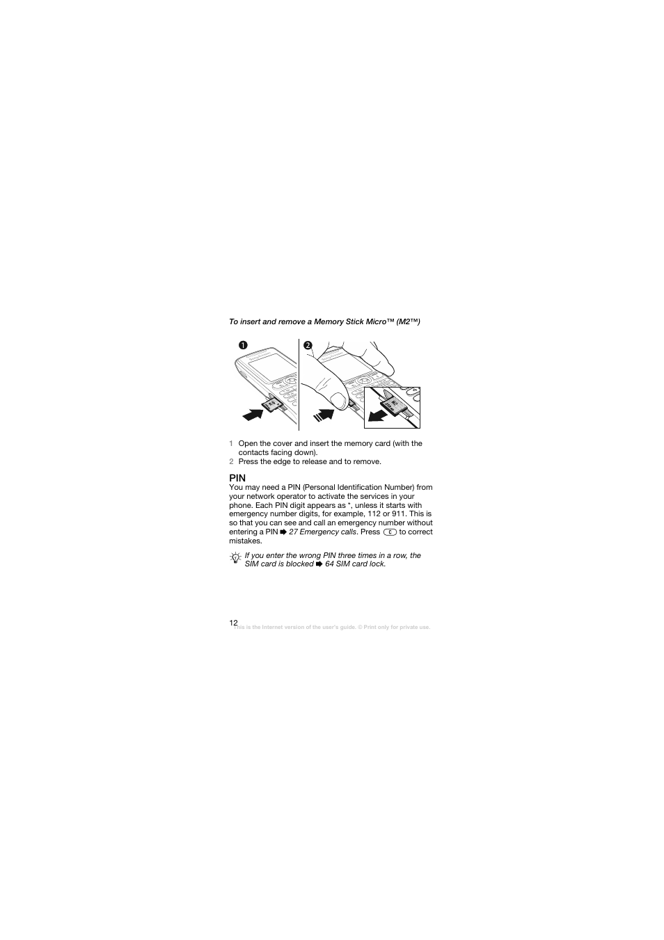 Sony Ericsson W200C User Manual | Page 13 / 89