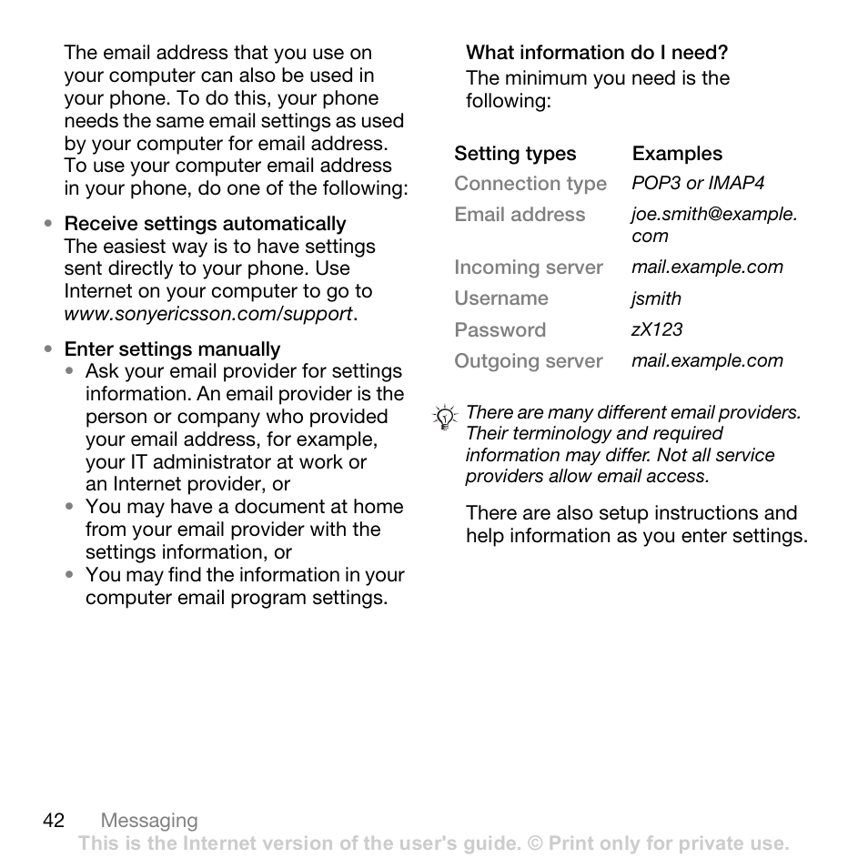 Sony Ericsson K530i User Manual | Page 42 / 101