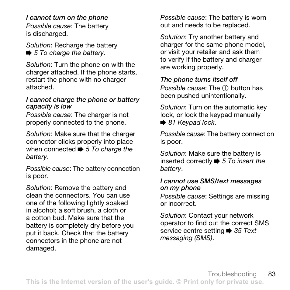 Sony Ericsson K530i User Manual | Page 83 / 101