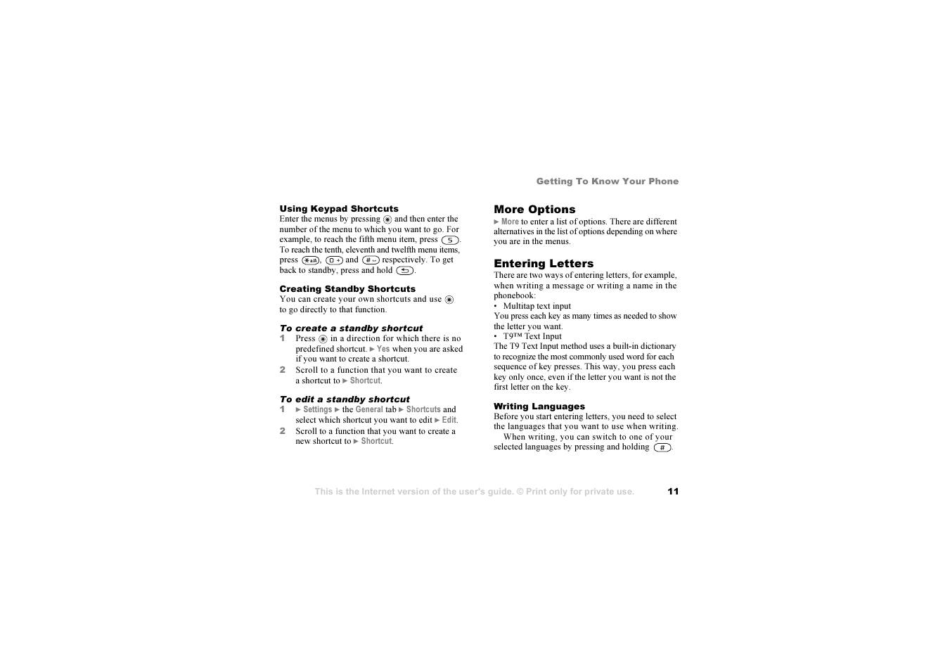 Sony Ericsson K 00I5 User Manual | Page 11 / 93