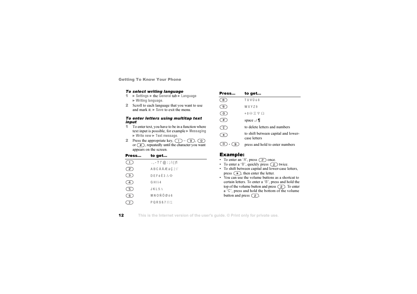 Sony Ericsson K 00I5 User Manual | Page 12 / 93