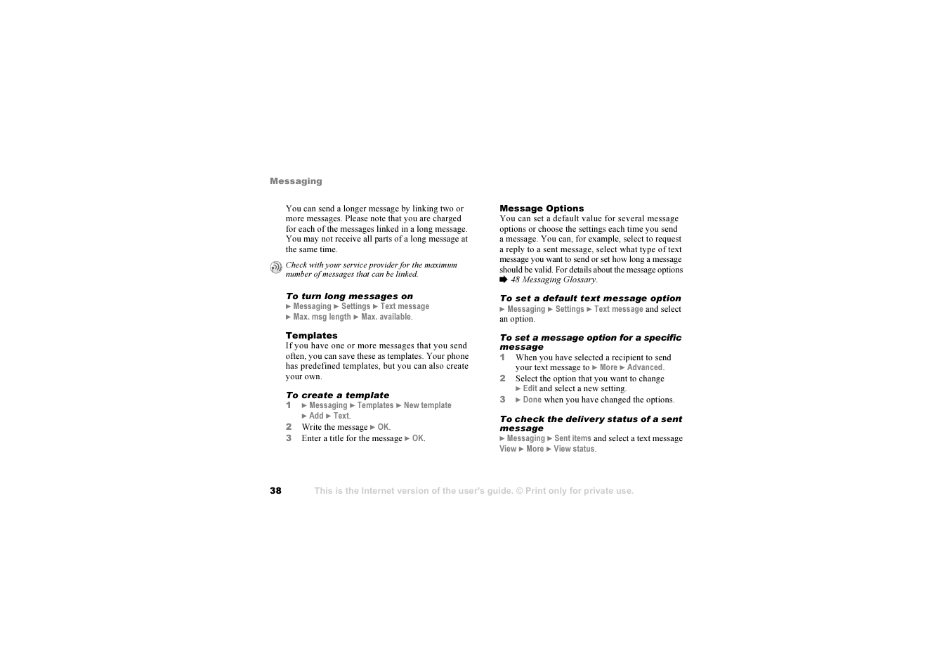 Sony Ericsson K 00I5 User Manual | Page 38 / 93