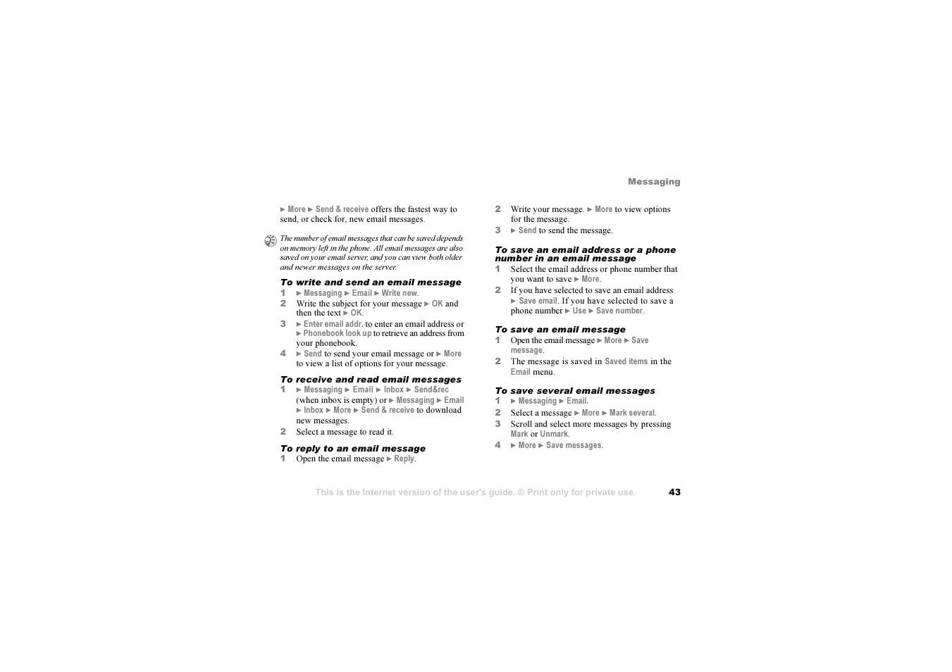 Sony Ericsson K 00I5 User Manual | Page 43 / 93