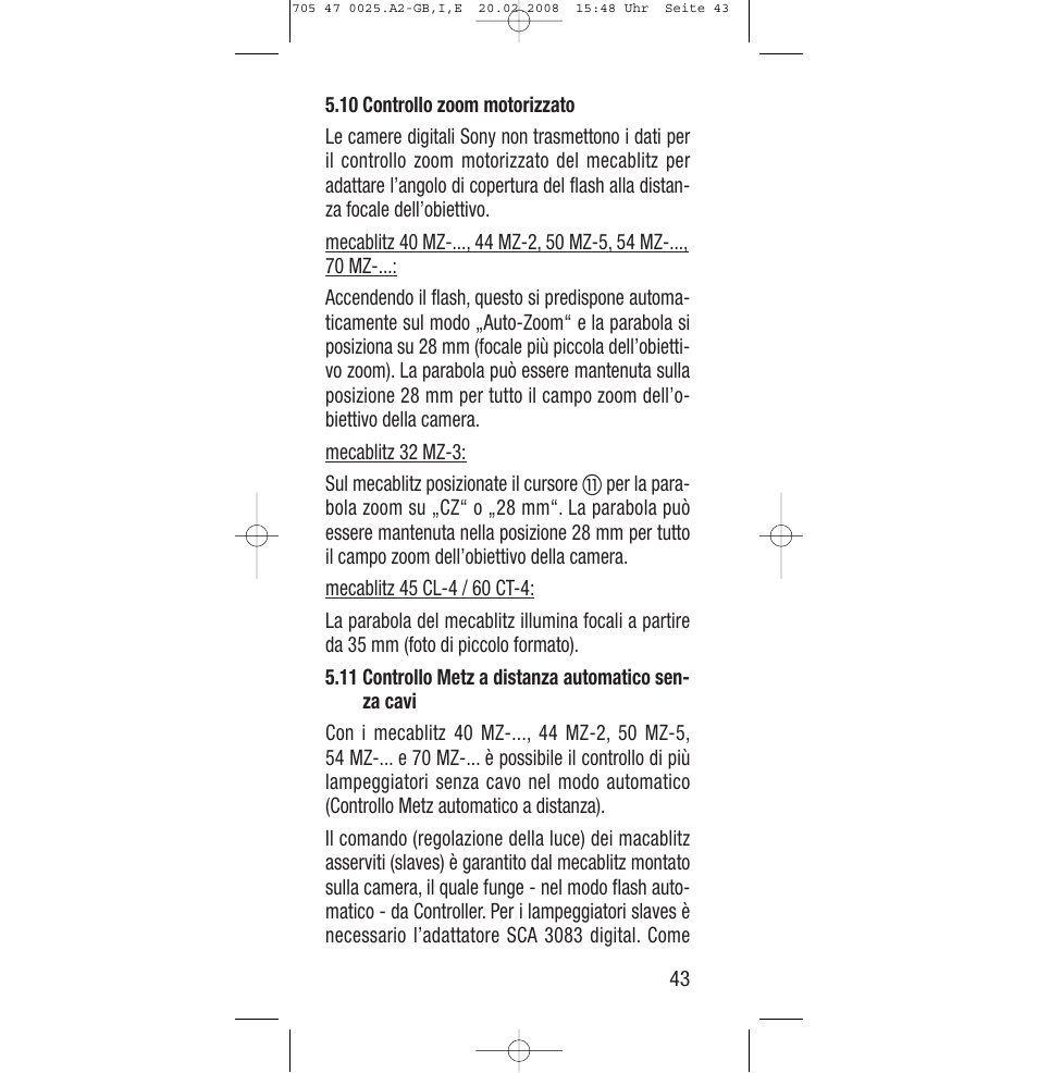 Sony Ericsson SCA 3602 M4 User Manual | Page 43 / 76