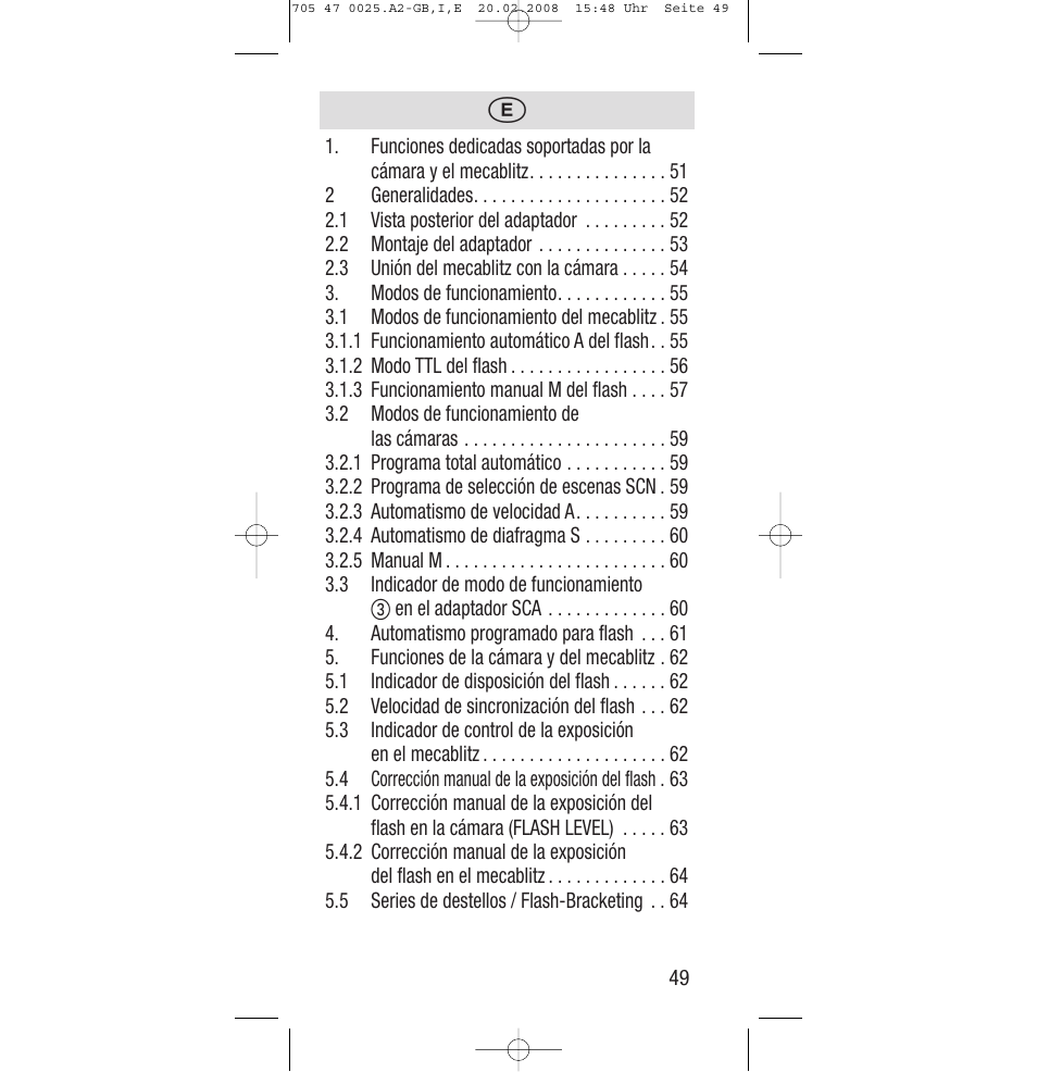 Sony Ericsson SCA 3602 M4 User Manual | Page 49 / 76