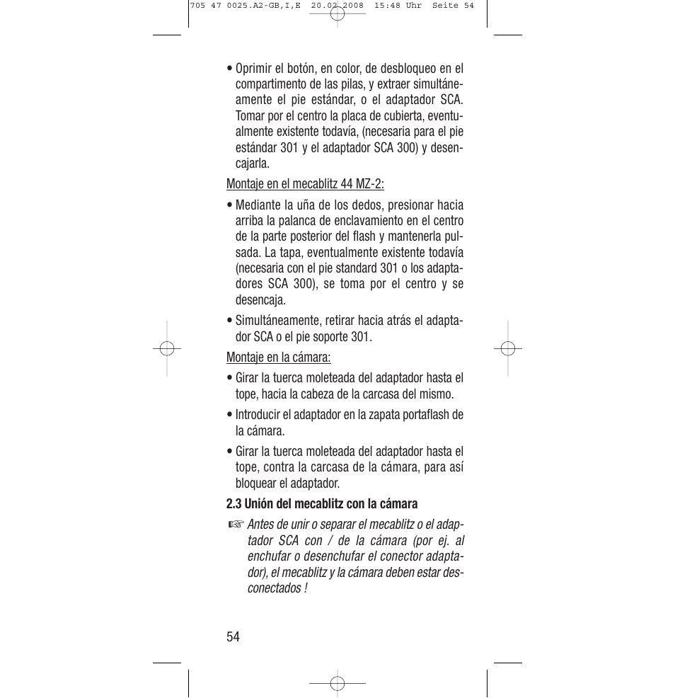 Sony Ericsson SCA 3602 M4 User Manual | Page 54 / 76