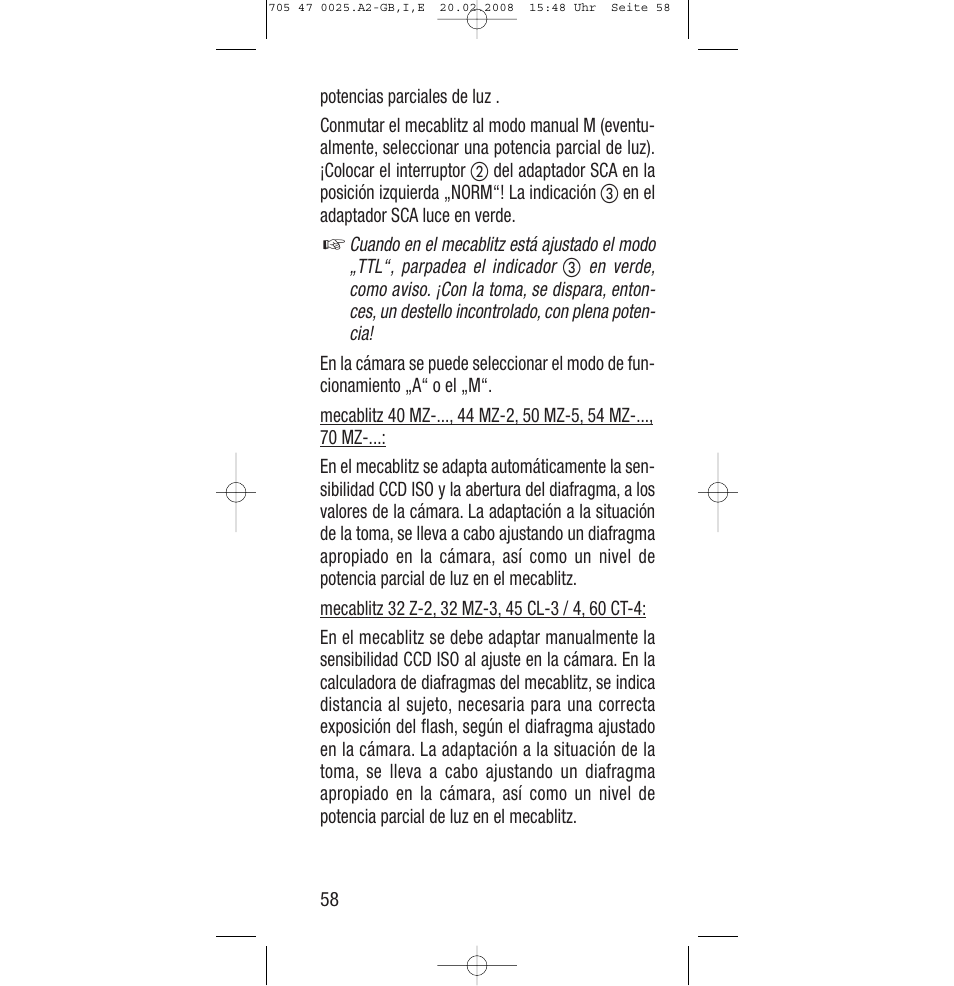 Sony Ericsson SCA 3602 M4 User Manual | Page 58 / 76