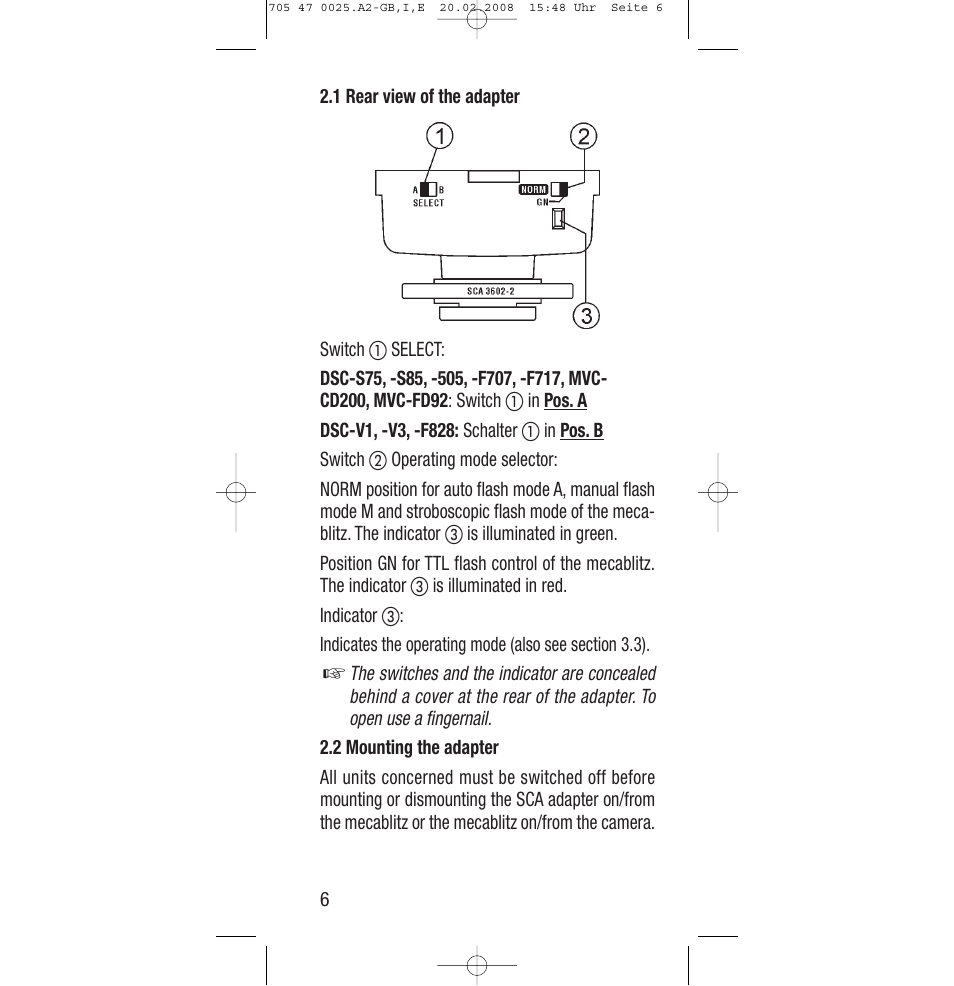 Sony Ericsson SCA 3602 M4 User Manual | Page 6 / 76