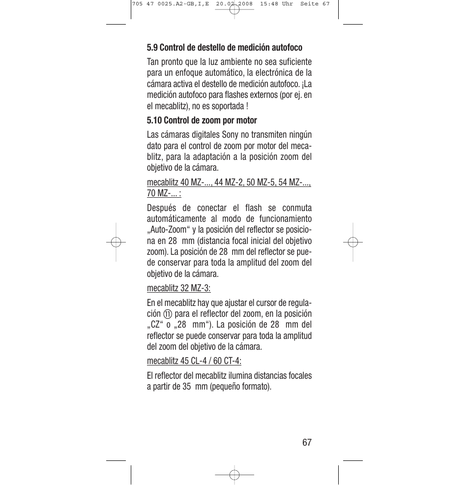 Sony Ericsson SCA 3602 M4 User Manual | Page 67 / 76
