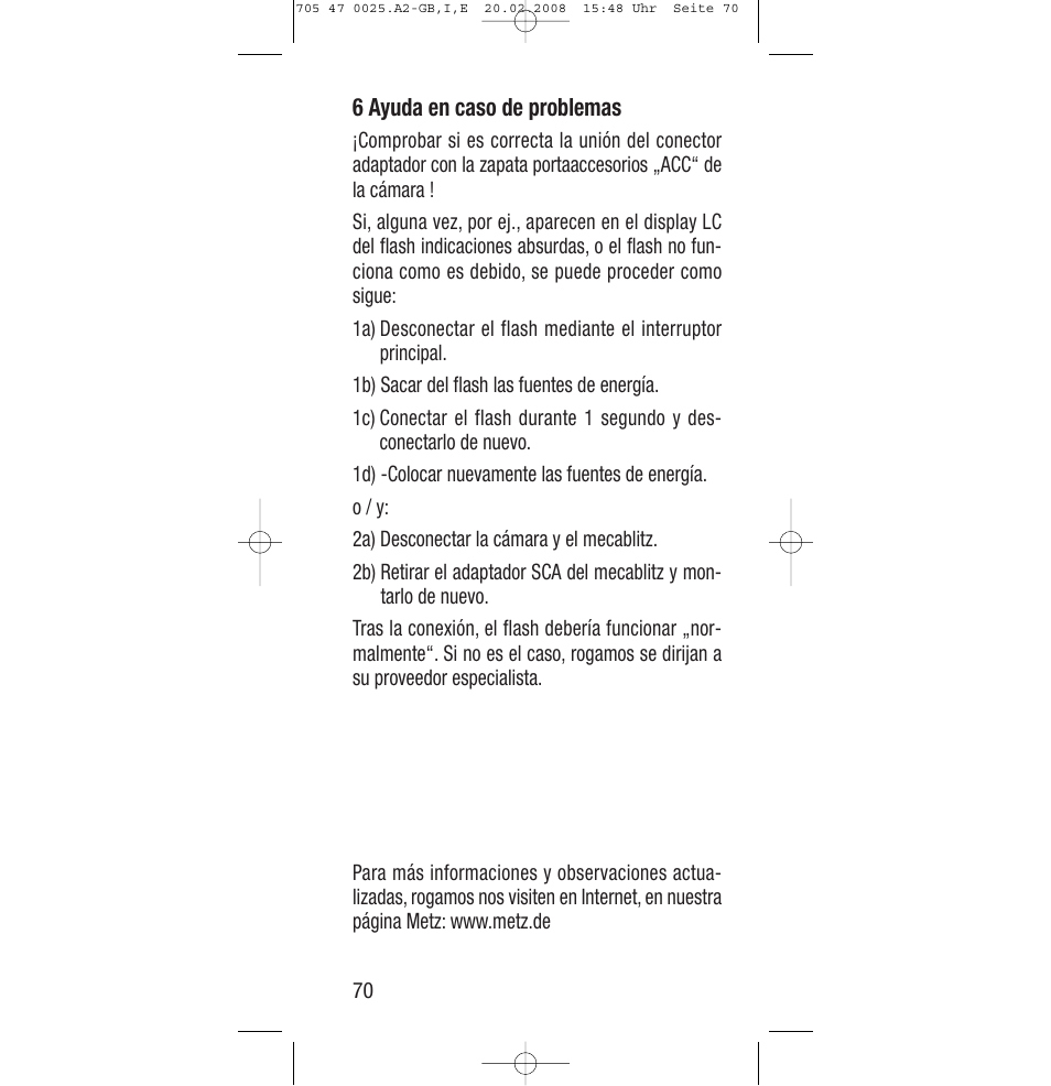 Sony Ericsson SCA 3602 M4 User Manual | Page 70 / 76