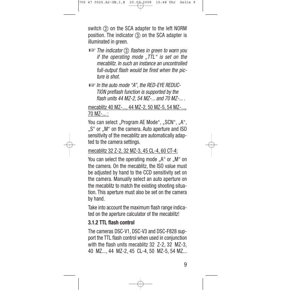 Sony Ericsson SCA 3602 M4 User Manual | Page 9 / 76