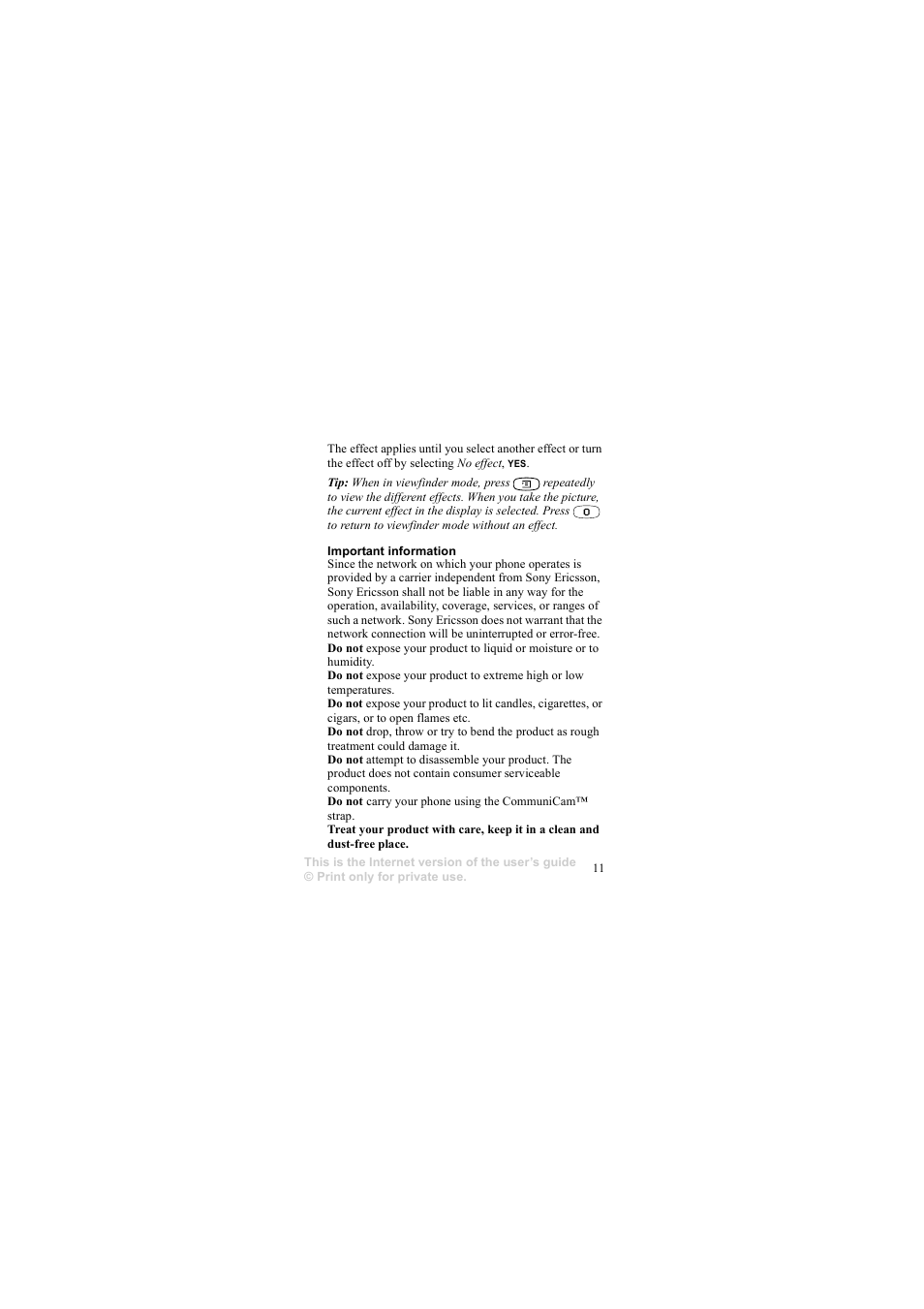 Sony Ericsson COMMUNICAM MCA-25 User Manual | Page 10 / 62