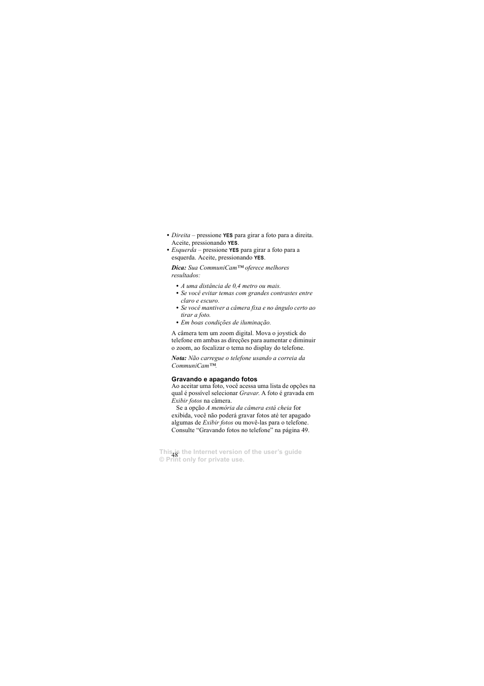 Sony Ericsson COMMUNICAM MCA-25 User Manual | Page 47 / 62