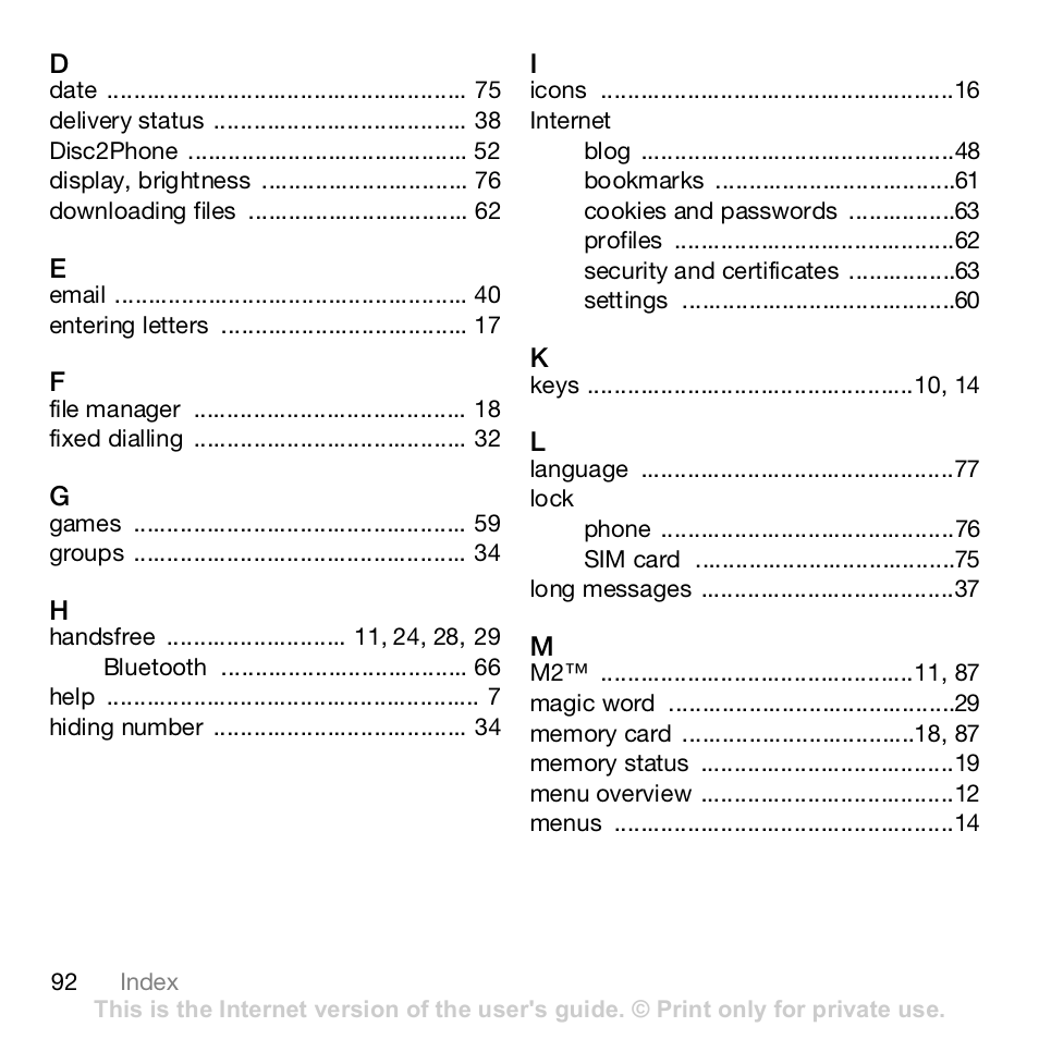 Sony Ericsson Z610i User Manual | Page 92 / 95