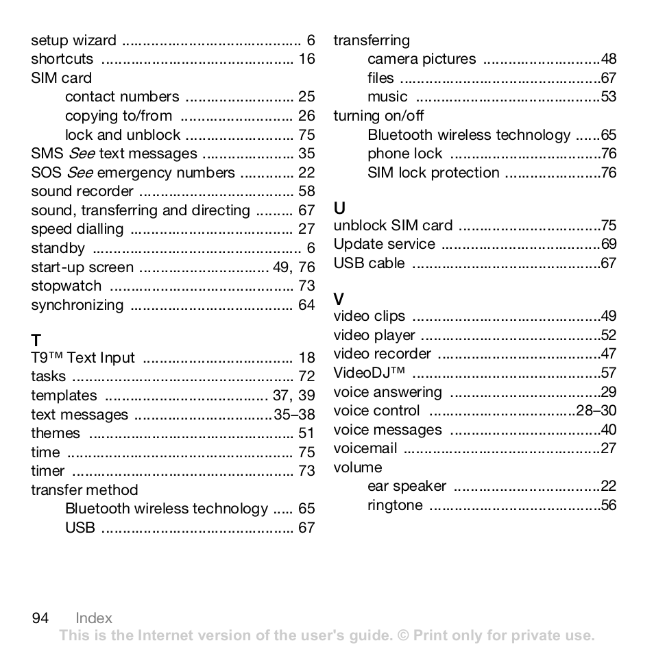 Sony Ericsson Z610i User Manual | Page 94 / 95