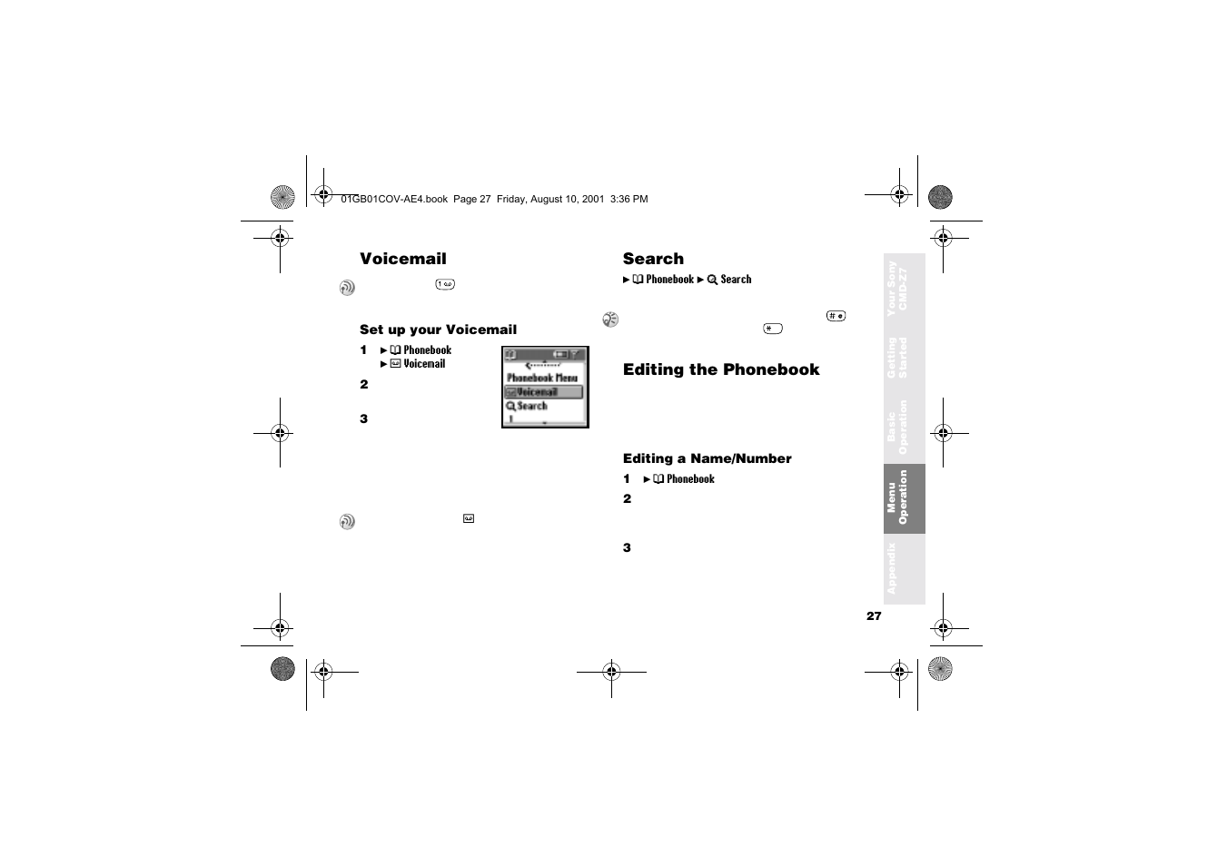 Sony Ericsson CMD-Z7 User Manual | Page 27 / 68