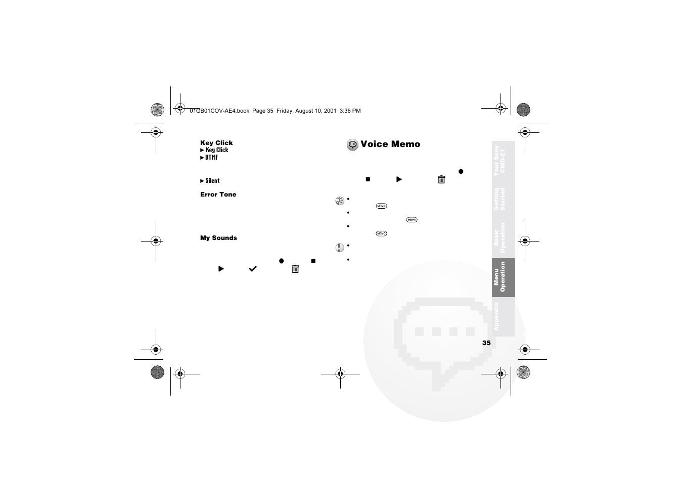 Sony Ericsson CMD-Z7 User Manual | Page 35 / 68