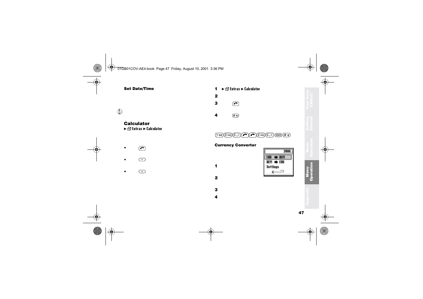 Sony Ericsson CMD-Z7 User Manual | Page 47 / 68