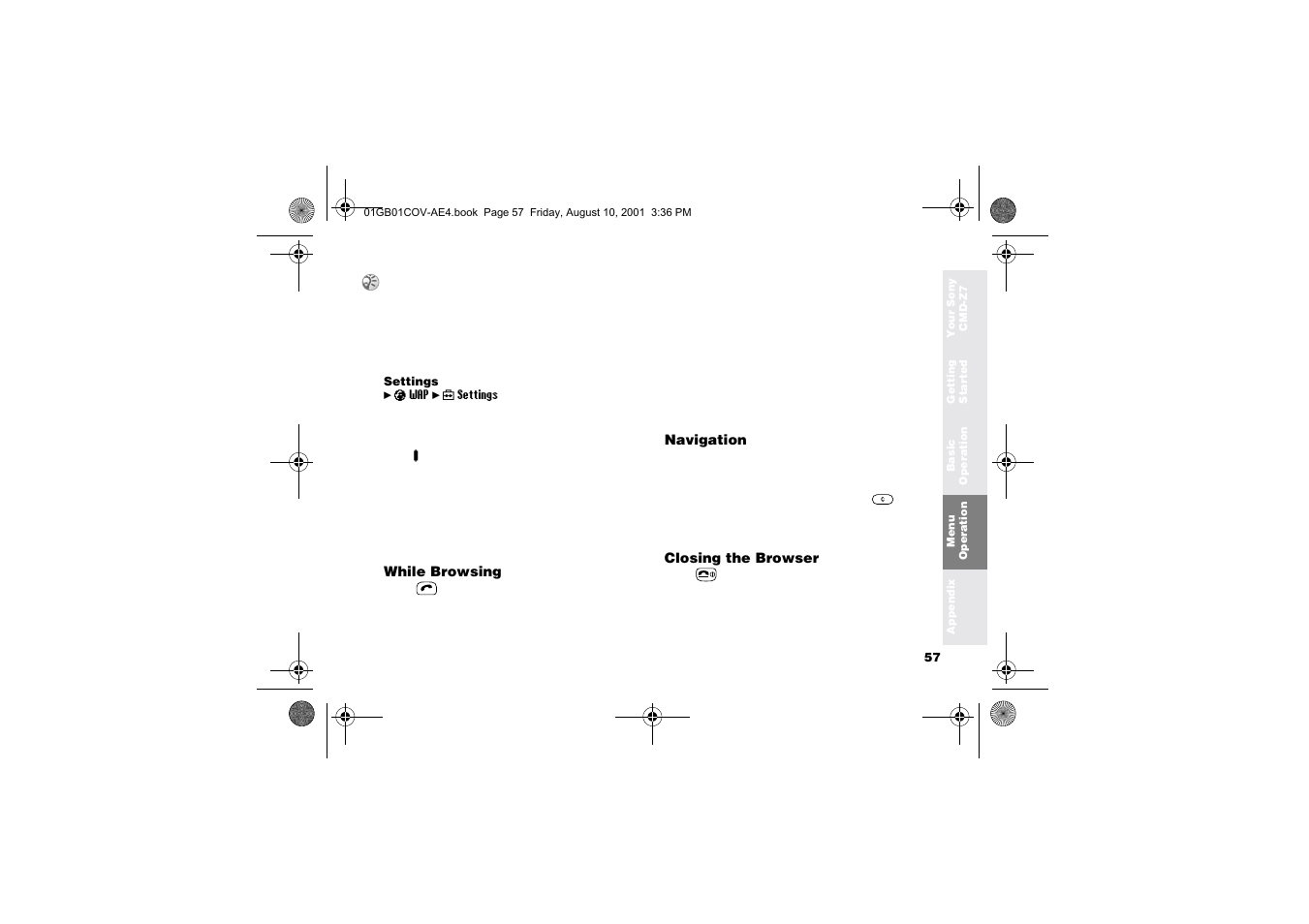 Sony Ericsson CMD-Z7 User Manual | Page 57 / 68