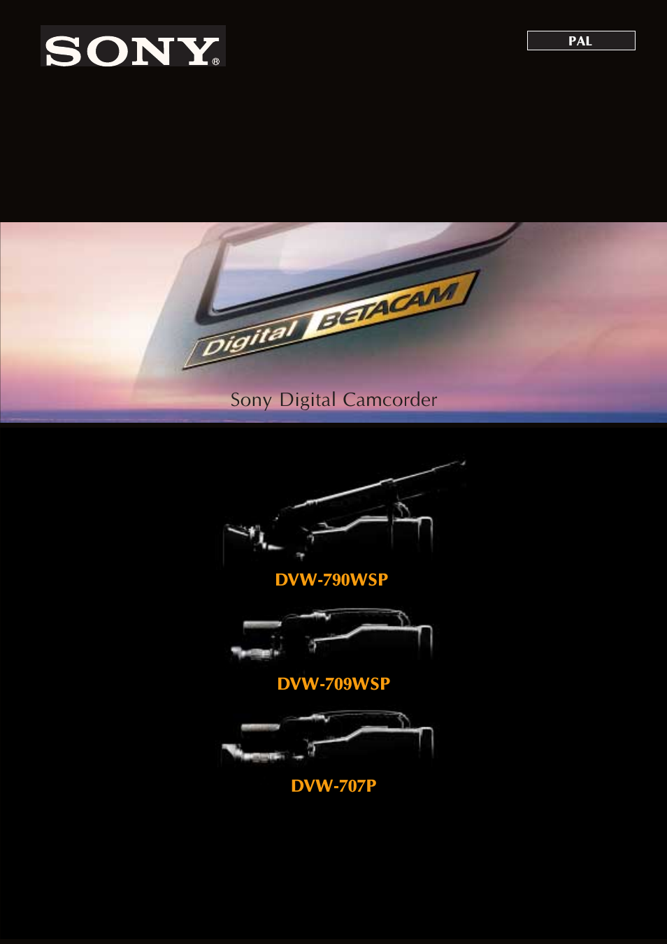 Sony Ericsson DVW-707P User Manual | 32 pages