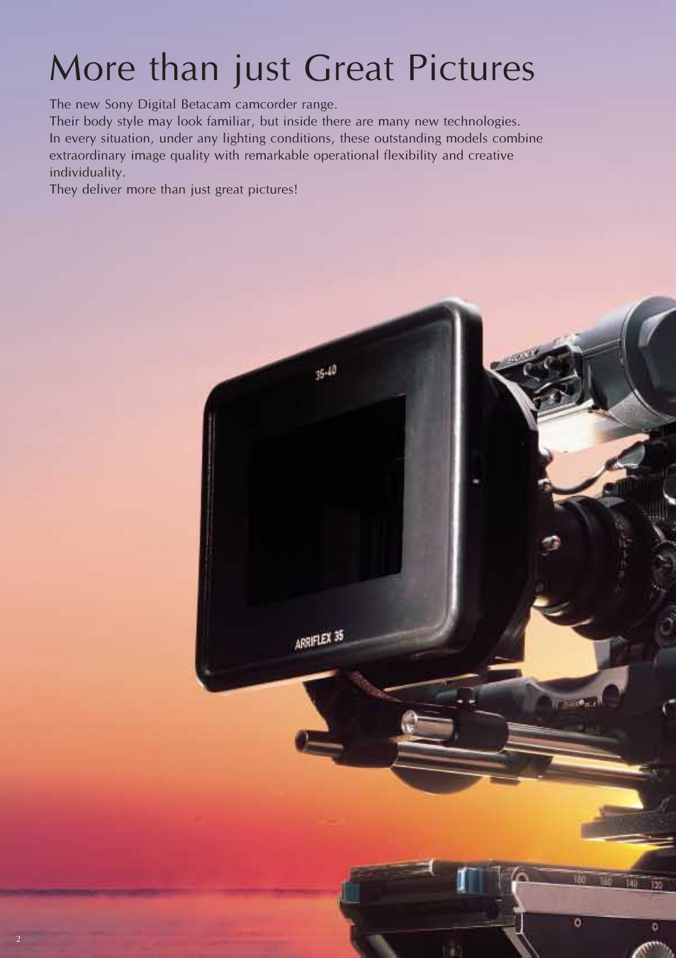 More than just great pictures | Sony Ericsson DVW-707P User Manual | Page 2 / 32