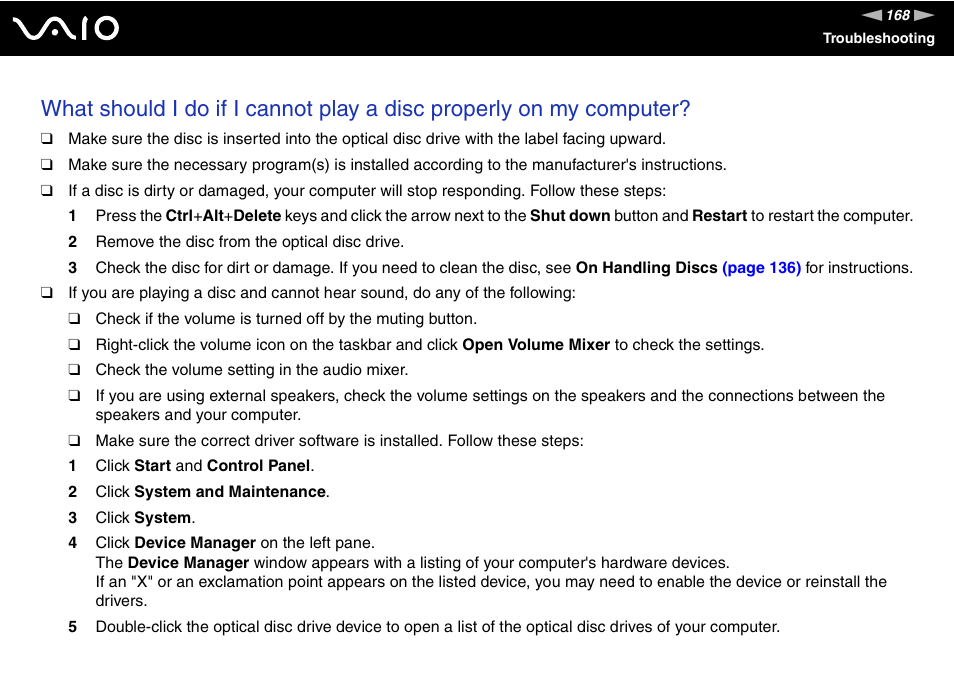 Sony Ericsson VGN-AR600 User Manual | Page 168 / 207