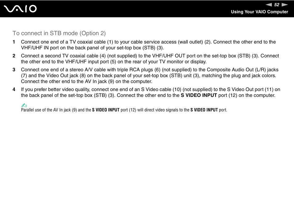 Sony Ericsson VGN-AR600 User Manual | Page 52 / 207