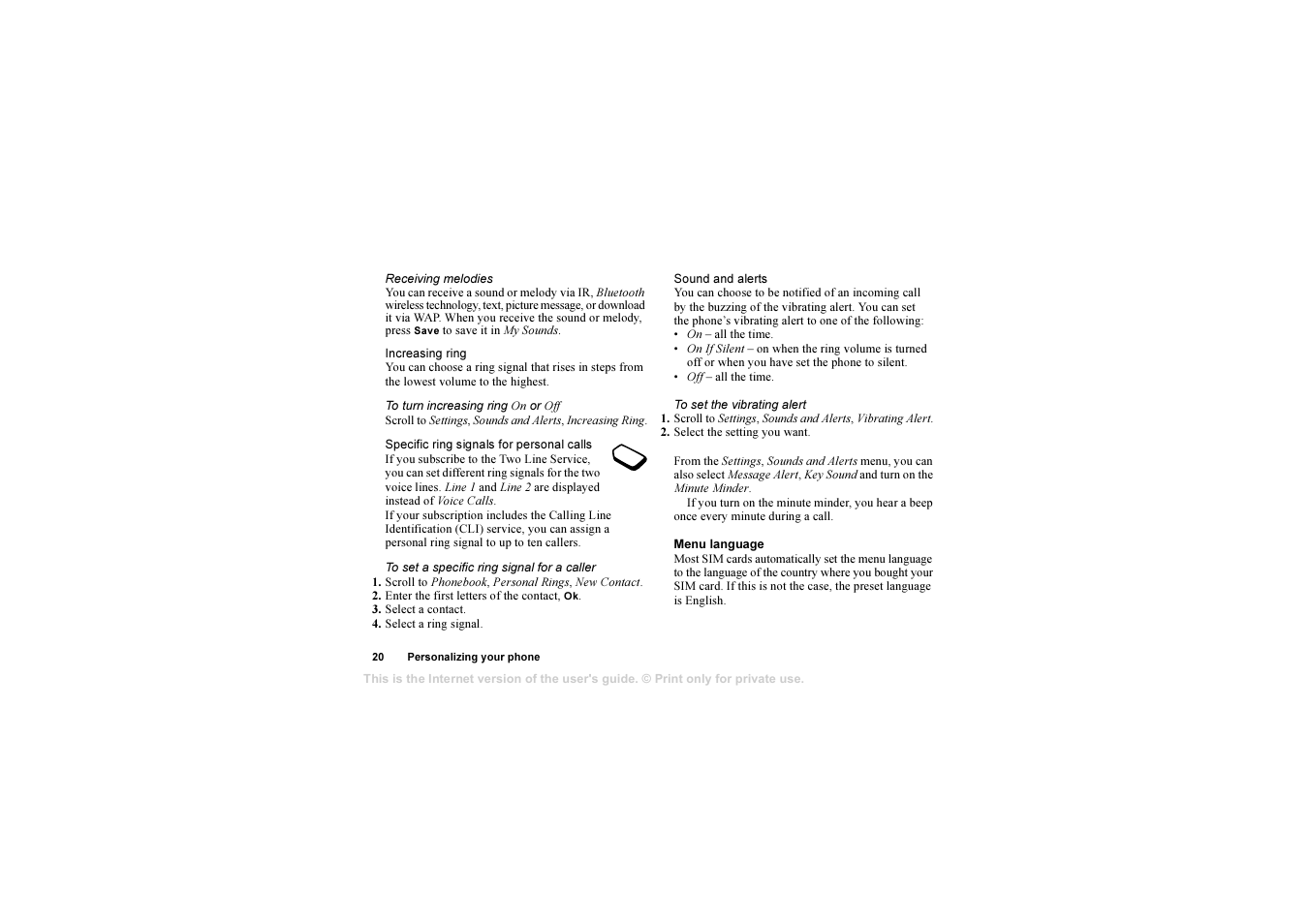 Sony Ericsson AE/LZT 108 6258 R5A User Manual | Page 20 / 93