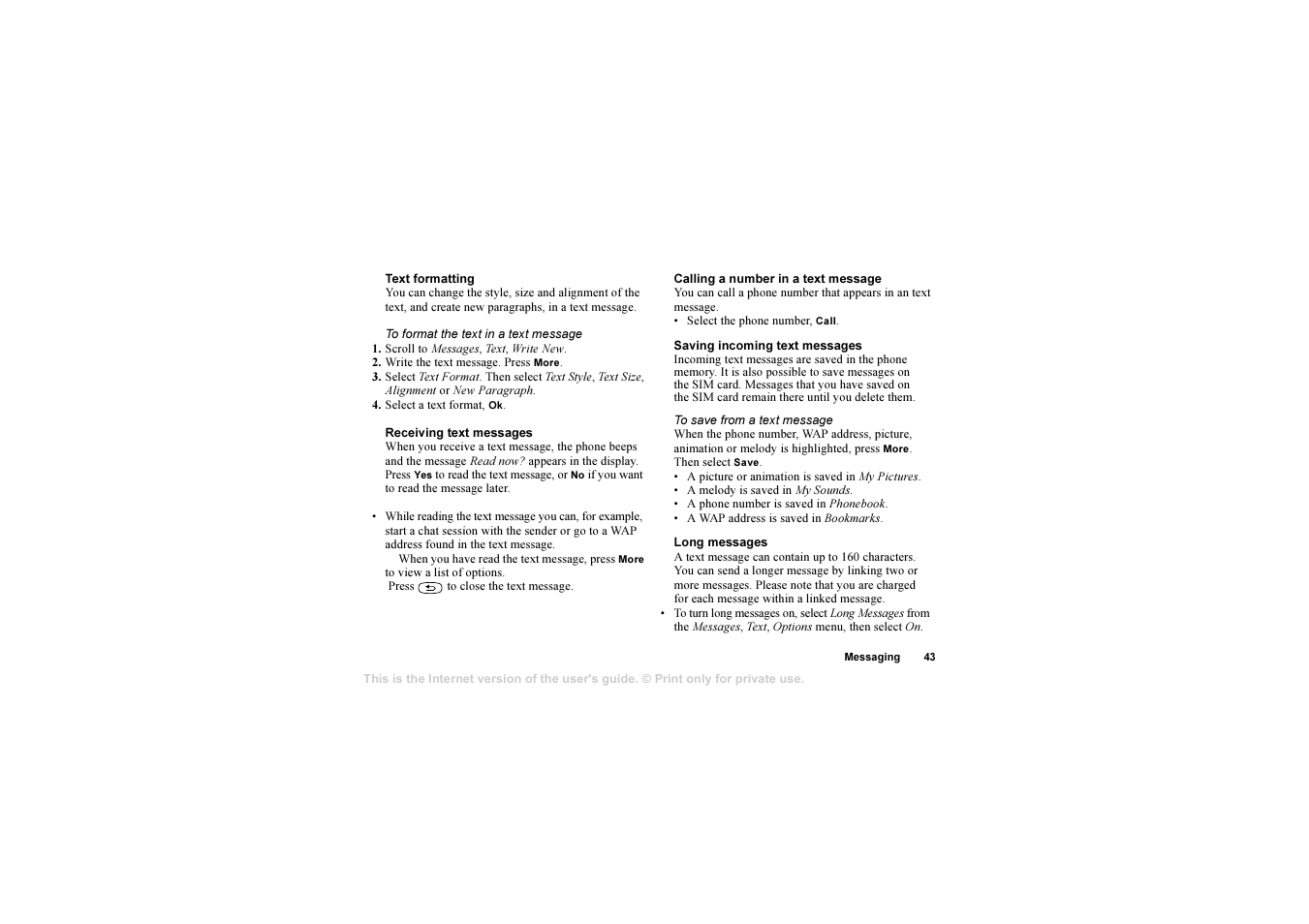 Sony Ericsson AE/LZT 108 6258 R5A User Manual | Page 43 / 93