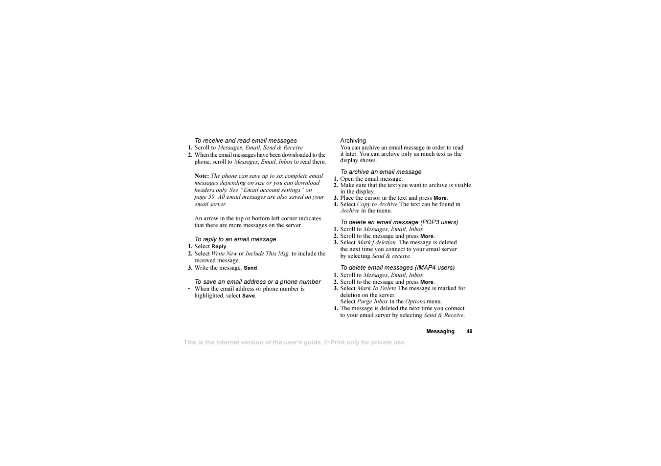 Sony Ericsson AE/LZT 108 6258 R5A User Manual | Page 49 / 93