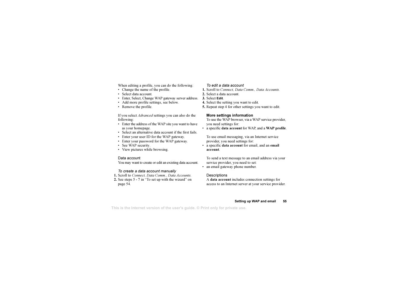 Sony Ericsson AE/LZT 108 6258 R5A User Manual | Page 55 / 93