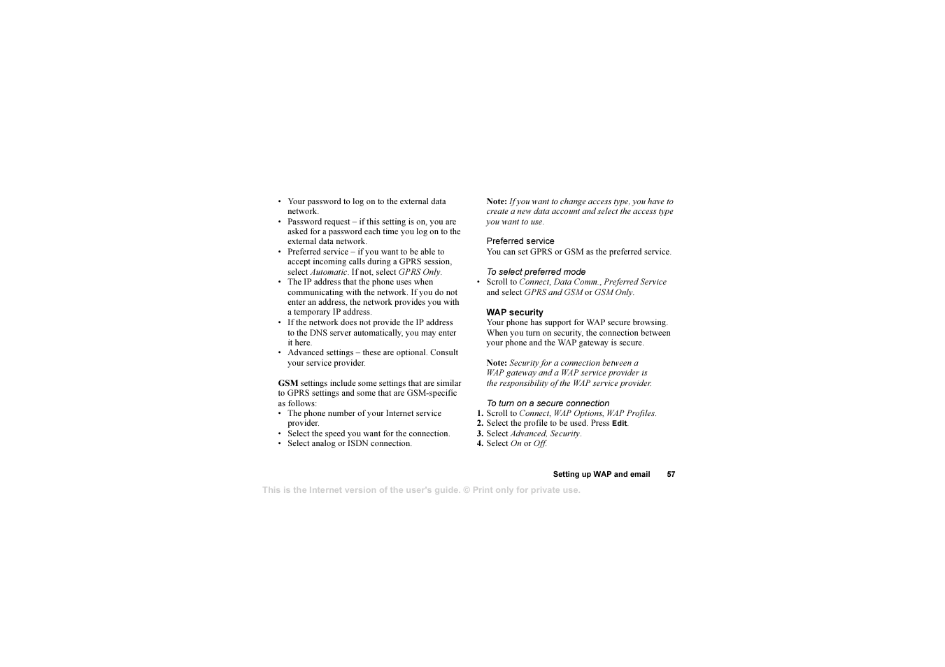 Sony Ericsson AE/LZT 108 6258 R5A User Manual | Page 57 / 93
