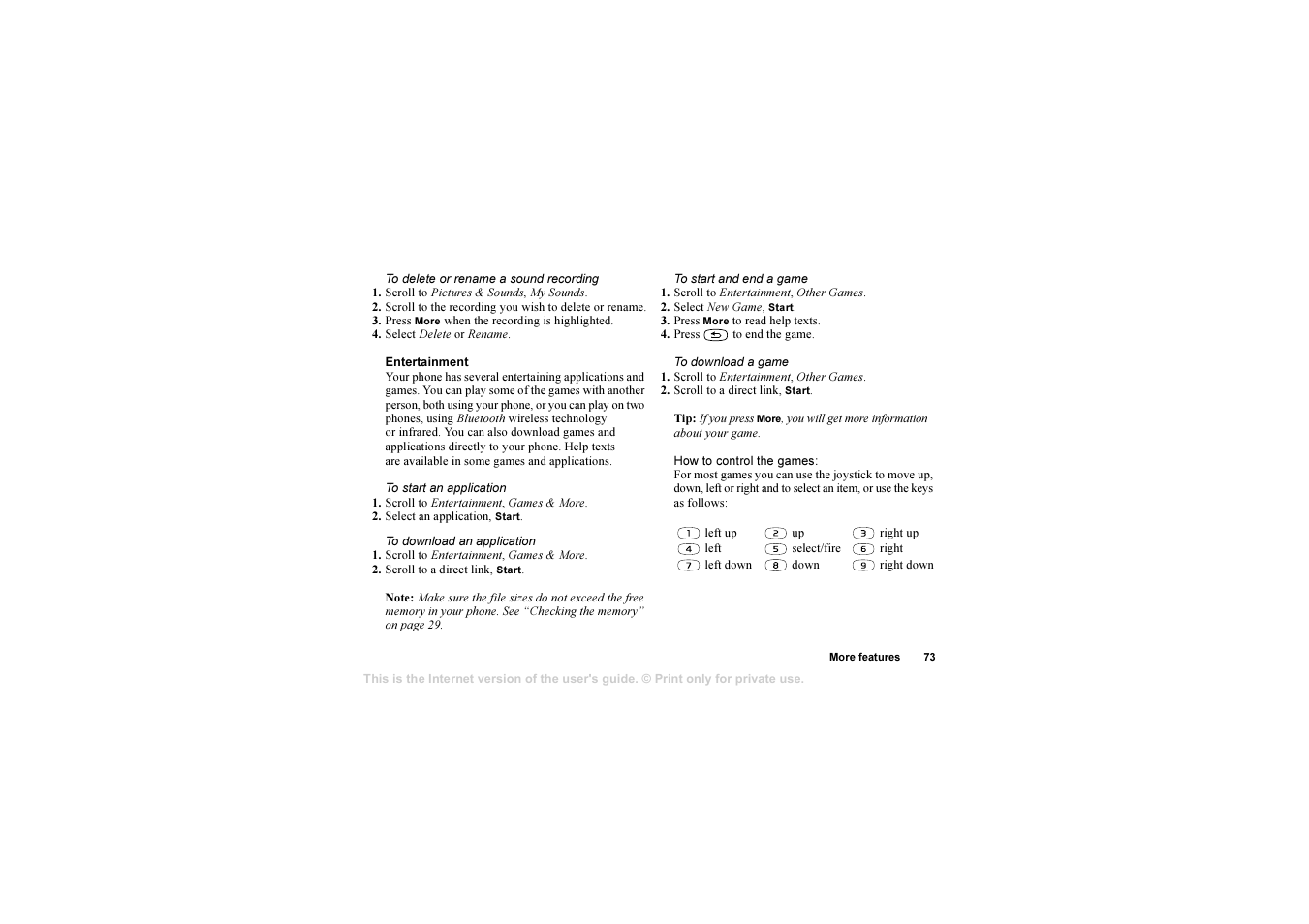 Sony Ericsson AE/LZT 108 6258 R5A User Manual | Page 73 / 93