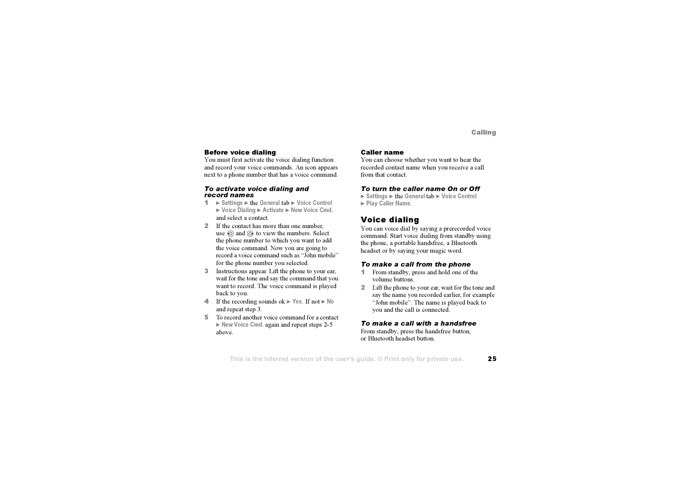 Sony Ericsson K700i User Manual | Page 25 / 97