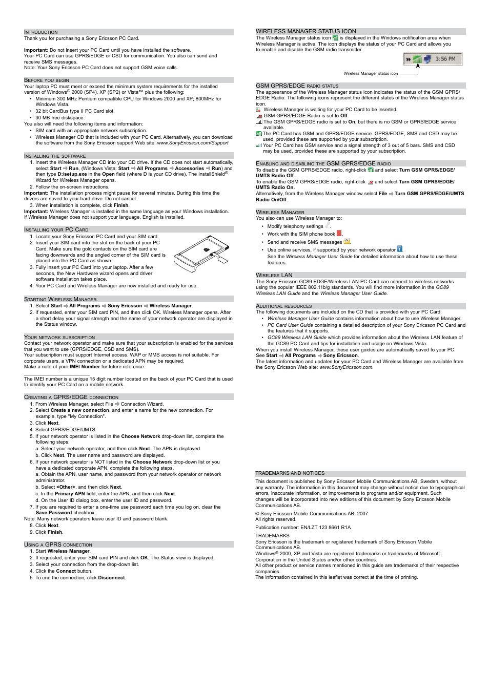 Sony Ericsson GC86 User Manual | Page 2 / 2