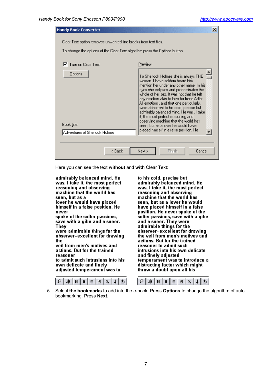 Sony Ericsson P800 User Manual | Page 7 / 10