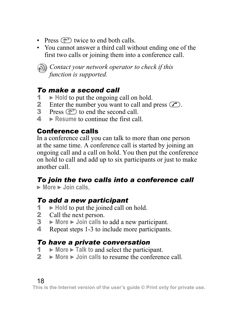 Sony Ericsson J100i User Manual | Page 19 / 69