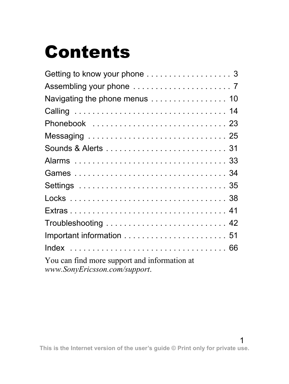 Sony Ericsson J100i User Manual | Page 2 / 69
