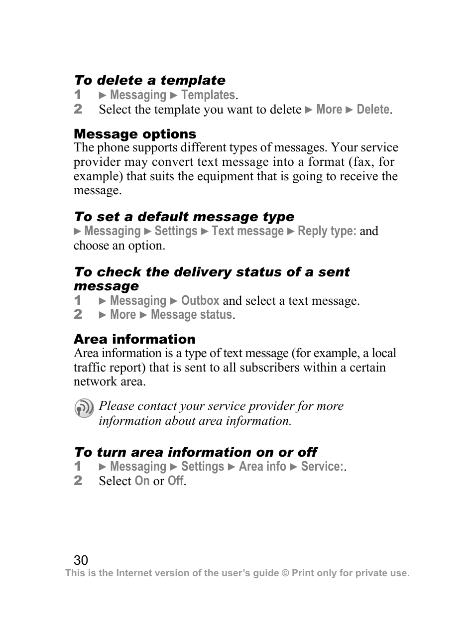 Sony Ericsson J100i User Manual | Page 31 / 69