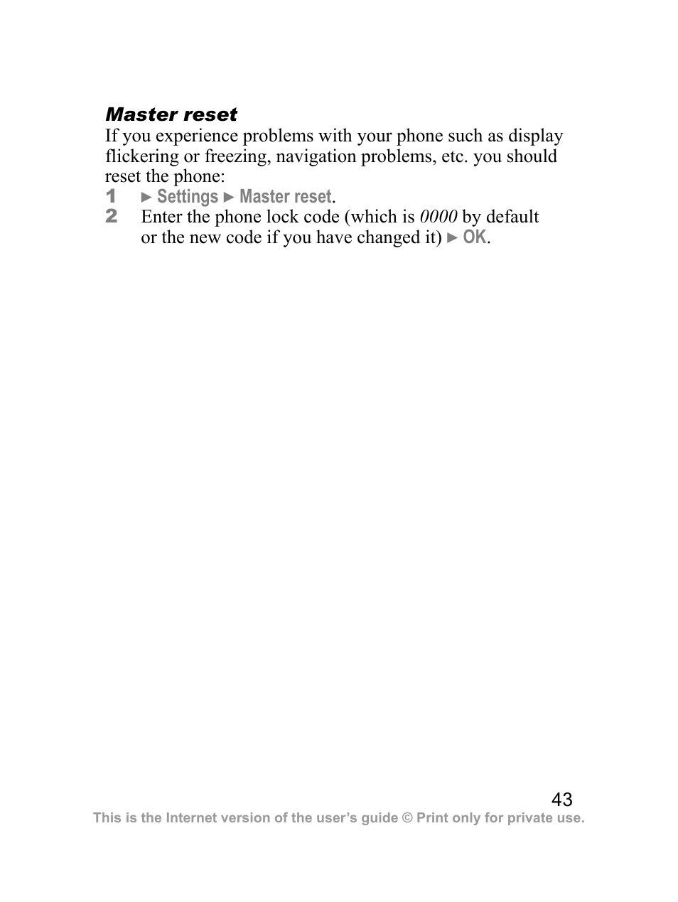 Sony Ericsson J100i User Manual | Page 44 / 69