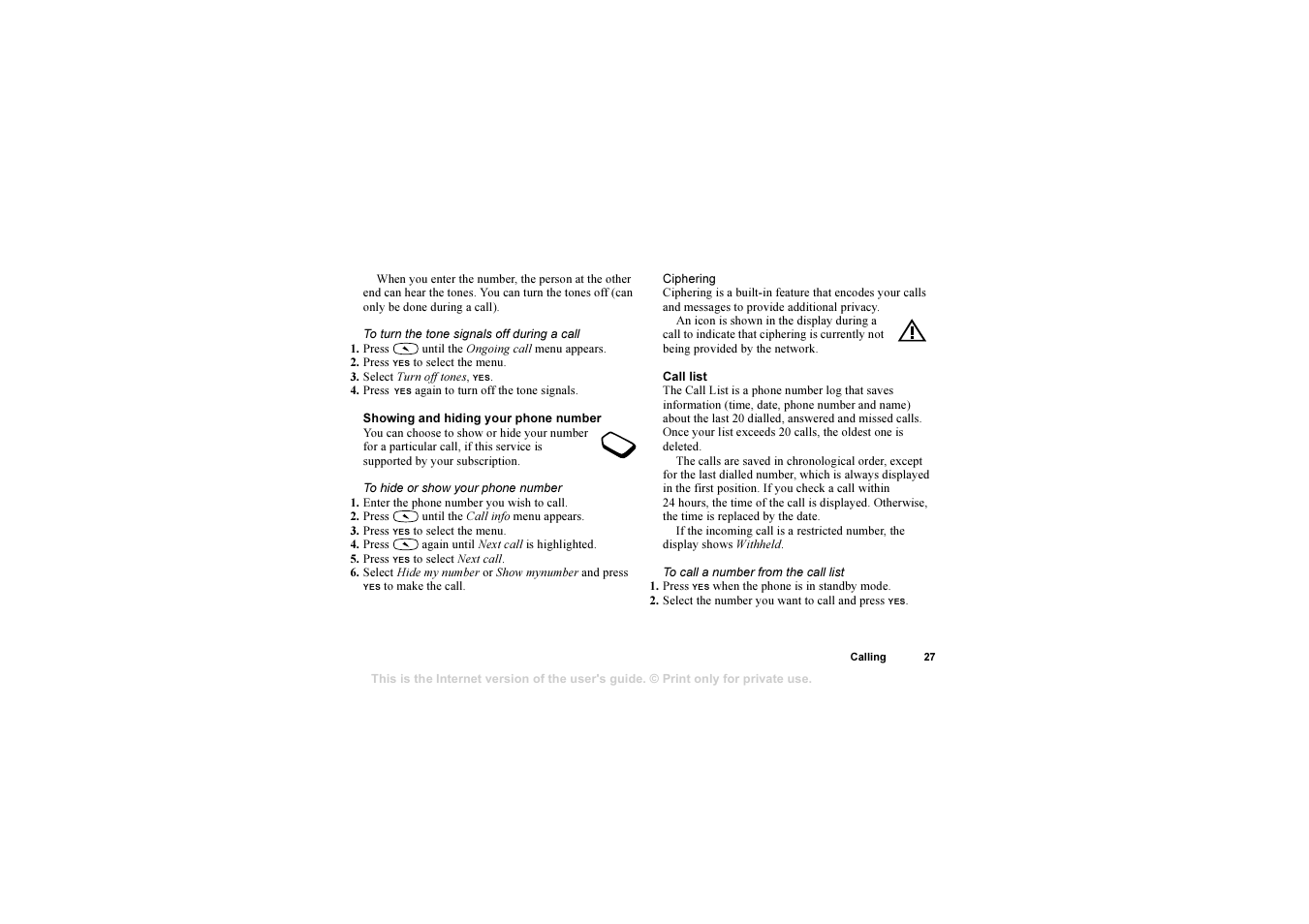 Sony Ericsson 1102101-BV User Manual | Page 27 / 68