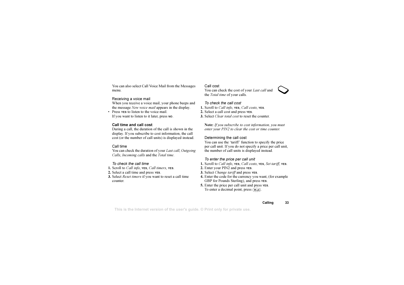 Sony Ericsson 1102101-BV User Manual | Page 33 / 68